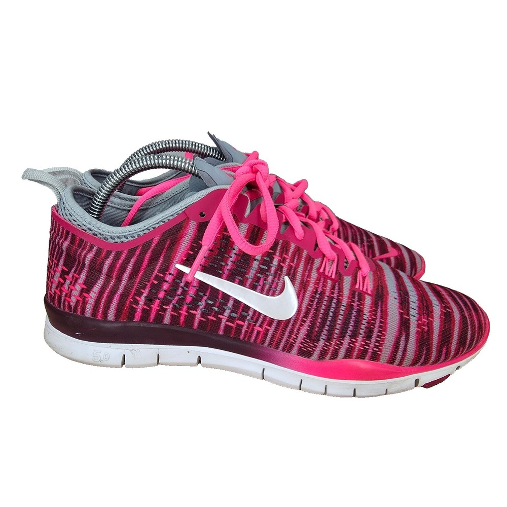 Nike Free 5.0 TR Fit 4 Running Shoes Women 9.5 Pink Sneakers Trainers 629832-602